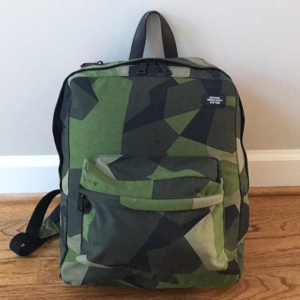 Jack Spade Green Swedish M90 Cordura Camo Backpack